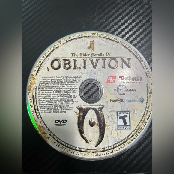 2005 PC Game- the elder scrolls IV- Oblivion - dvd in paper sleeve only - retro - Picture 1 of 7
